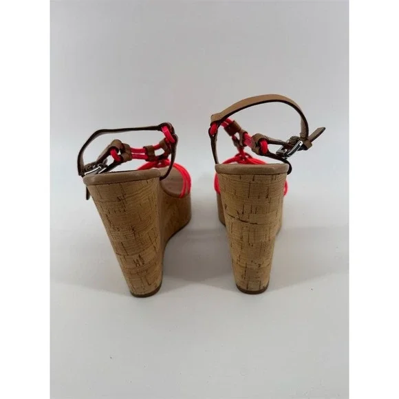 Coach Georgiana Women's Wedge Sandals Size 7 Multicolor Slingback‎ - Picture 5 of 10